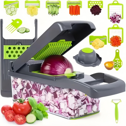 EasyChop™ Cortador Picador Verduras Multifuncional  22 Piezas 🥕🍅